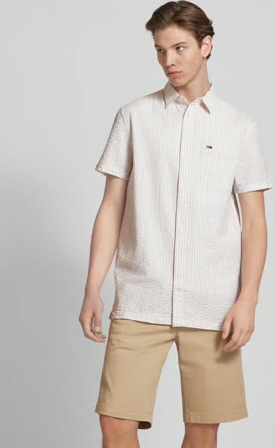 TOMMY JEANS Overhemd met korte mouwen TJM REG STRIPE SEERSUCKER SHIRT - Foto 2