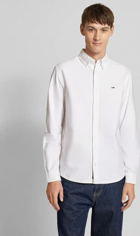 Tommy Jeans Plus Overhemd met lange mouwen TJM REG OXFORD SHIRT EXT in grote maten logoborduring button-down kraag - Foto 10