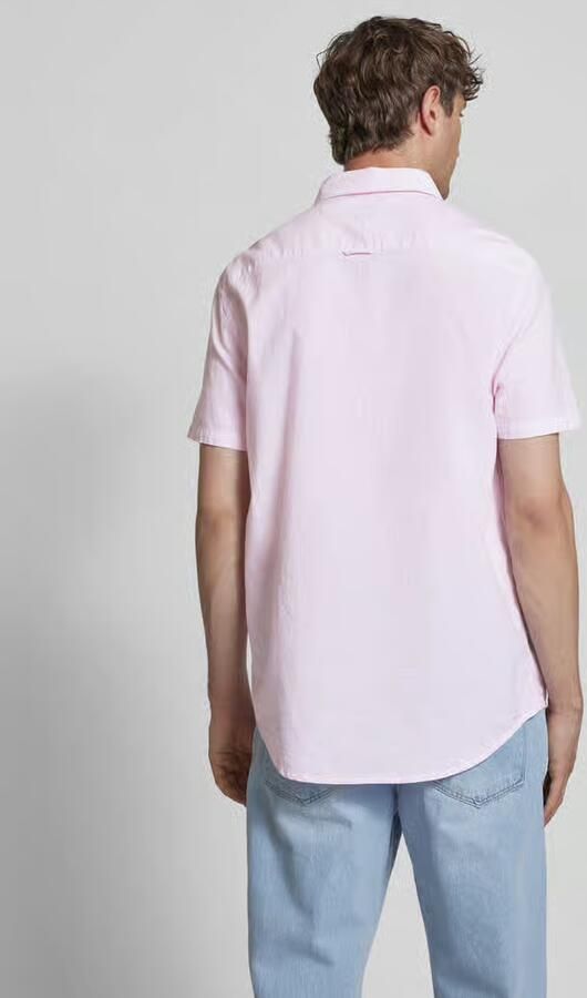 Tommy Jeans Regular fit vrijetijdsoverhemd van een mix van katoen en linnen