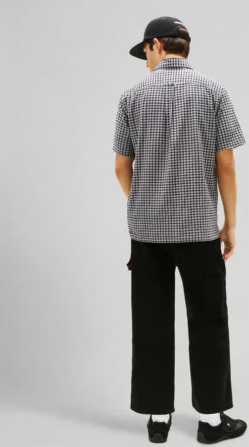 Tommy Jeans regular fit vrijetijdsoverhemd van katoenmix