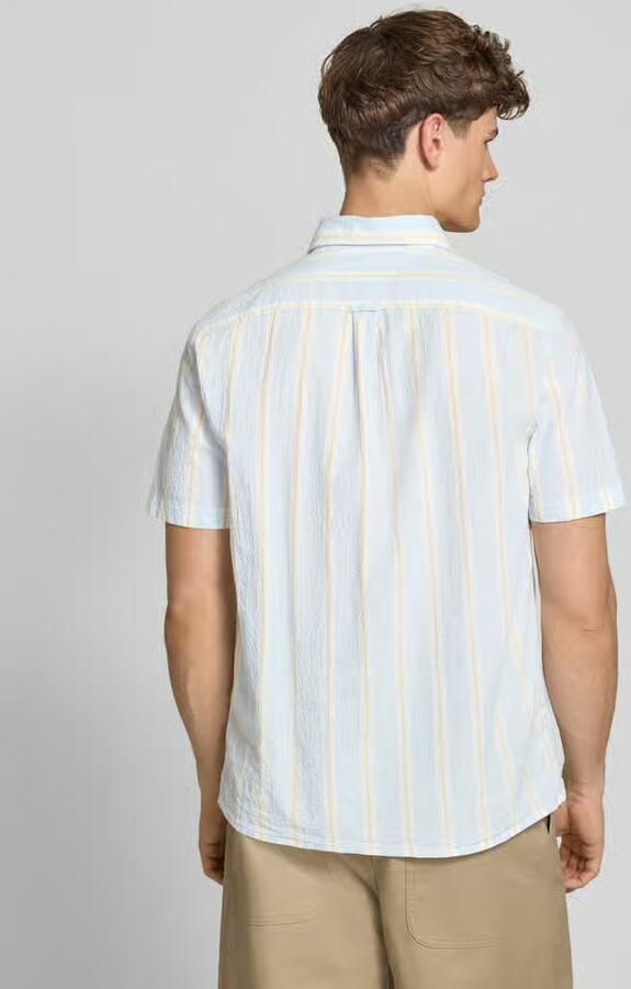 TOMMY JEANS Heren Overhemden Tjm Reg Seersuckr Ptrn Shirt Ext Lichtblauw - Foto 7