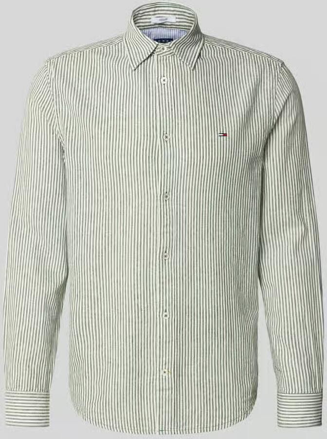 Tommy Jeans regular fit vrijetijdsoverhemd van mix van katoen en linnen - Foto 2