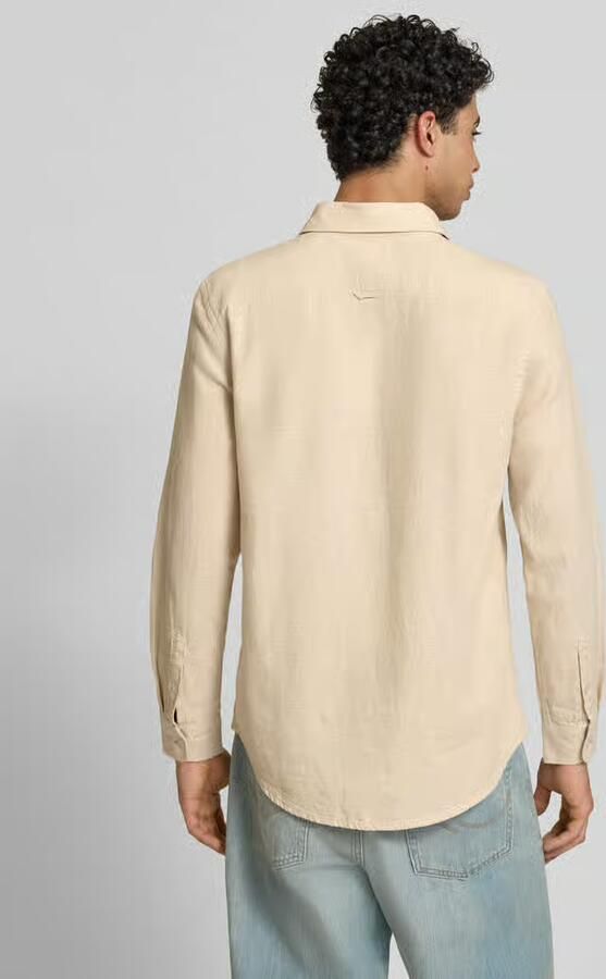 Tommy Jeans regular fit vrijetijdsoverhemd van mix van katoen en linnen - Foto 10