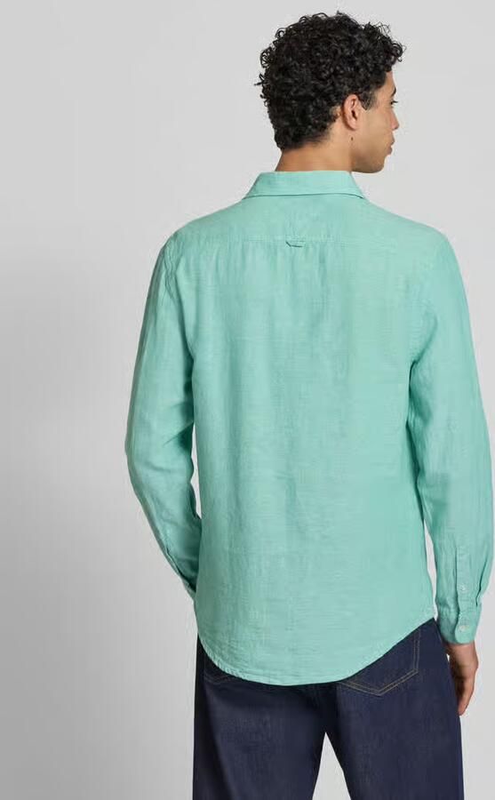 Tommy Jeans regular fit vrijetijdsoverhemd van mix van katoen en linnen - Foto 3