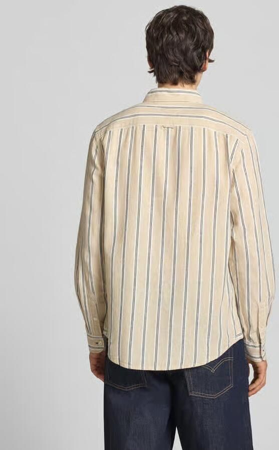 Tommy Jeans regular fit vrijetijdsoverhemd van mix van katoen en linnen - Foto 5