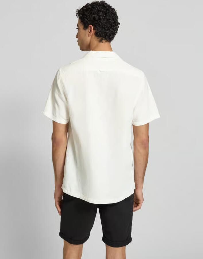 Tommy Jeans regular fit vrijetijdsoverhemd van mix van katoen en linnen - Foto 2