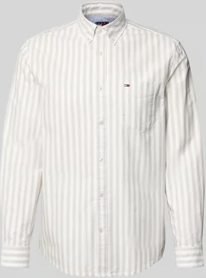 Tommy Jeans Regular fit vrijetijdsoverhemd van puur katoen