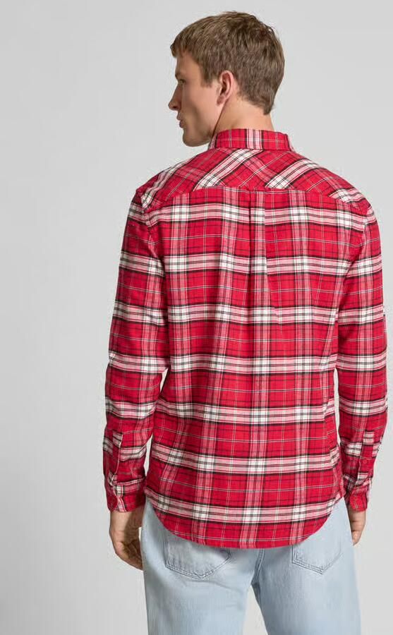 Tommy Jeans Regular fit vrijetijdsoverhemd van puur katoen