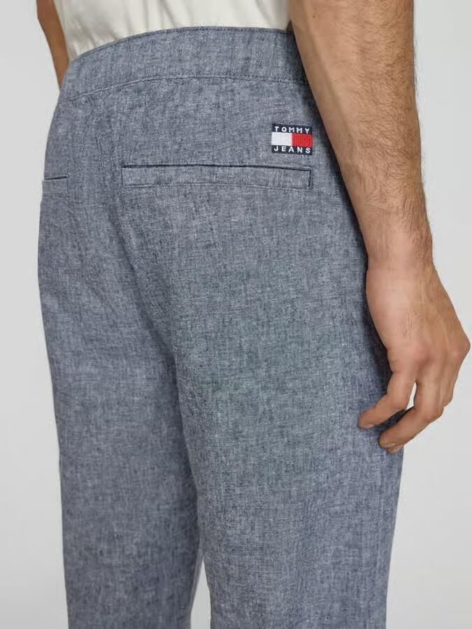 Tommy Jeans regular fit wijdte broek van mix van katoen en linnen - Foto 2