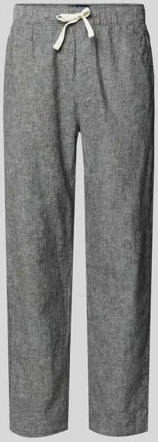 Tommy Jeans regular fit wijdte broek van mix van katoen en linnen - Foto 4