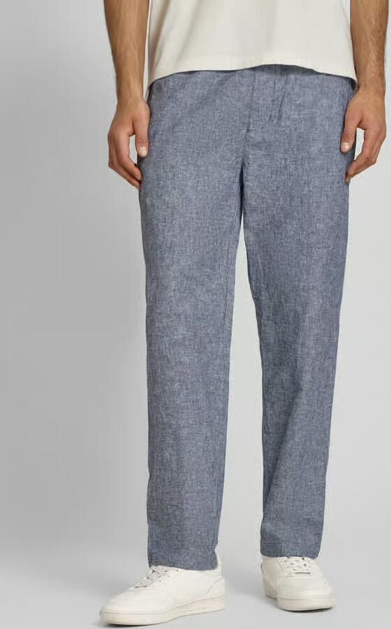 Tommy Jeans regular fit wijdte broek van mix van katoen en linnen - Foto 3