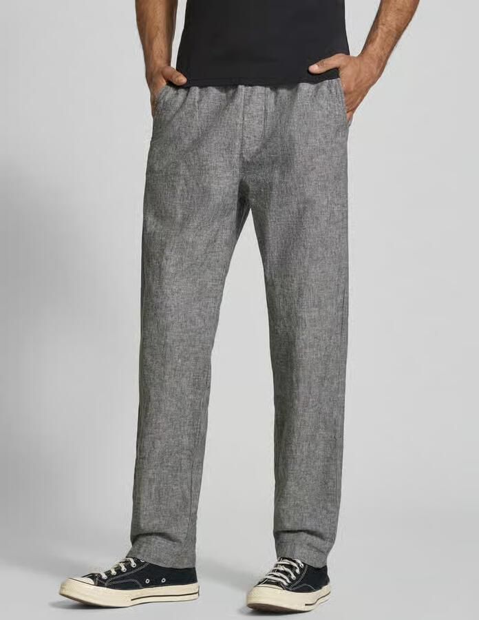 Tommy Jeans regular fit wijdte broek van mix van katoen en linnen - Foto 2