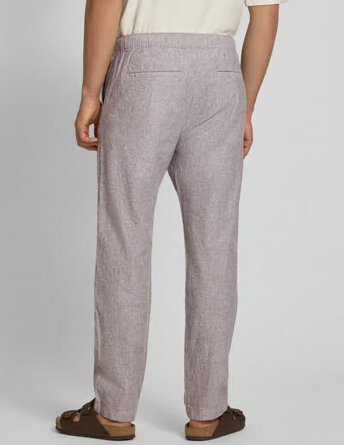 Tommy Jeans regular fit wijdte broek van mix van katoen en linnen - Foto 3