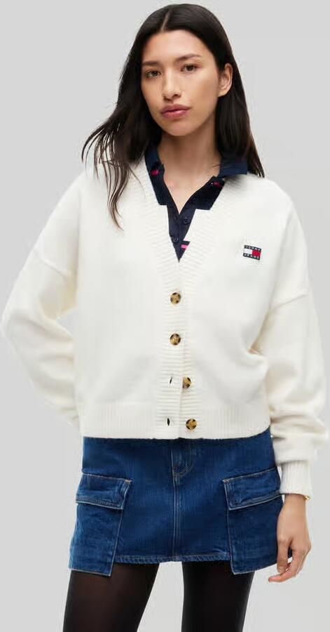 Tommy Jeans relaxed fit gebreid jack met alpaca- en met wol - Foto 2