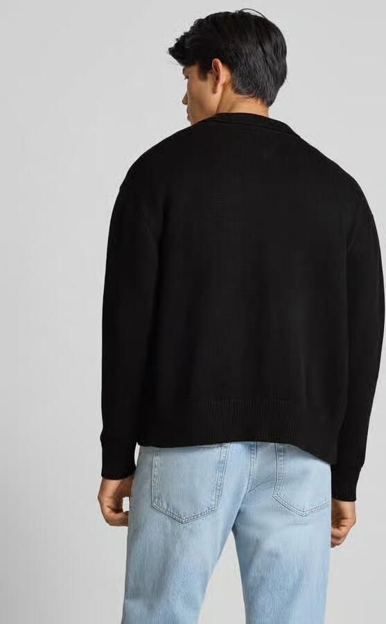 Tommy Jeans Relaxed fit gebreid jack van puur katoen
