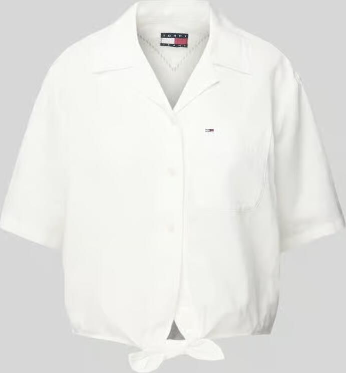Tommy Jeans Relaxed fit overhemdblouse van een mix van katoen en linnen - Foto 11