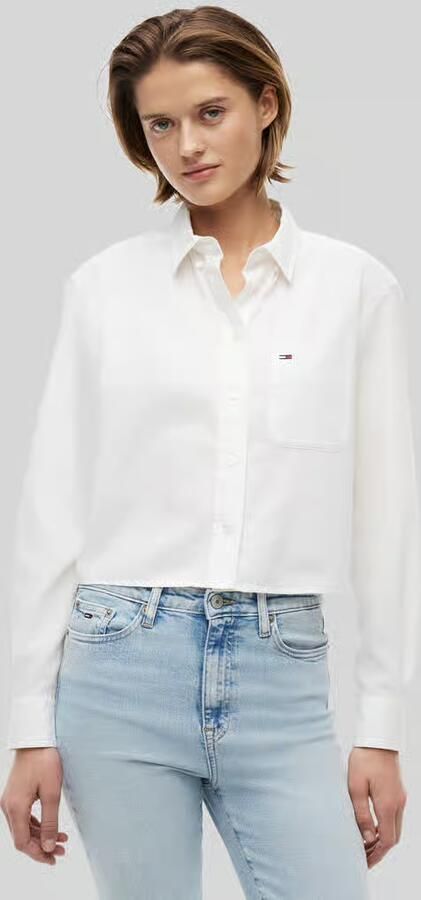 Tommy Jeans relaxed fit overhemdblouse van puur katoen - Foto 4