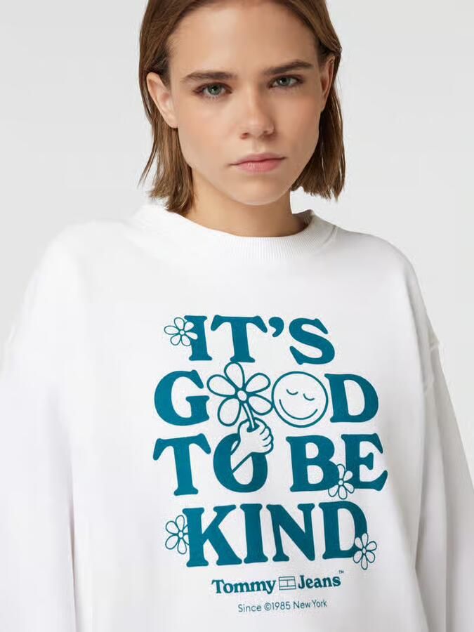Tommy Jeans Relaxed fit sweatshirt met statementprint