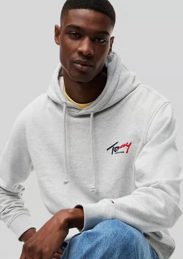 Tommy Jeans relaxed fit sweatshirt van puur katoen