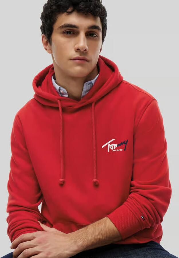 Tommy Jeans relaxed fit sweatshirt van puur katoen