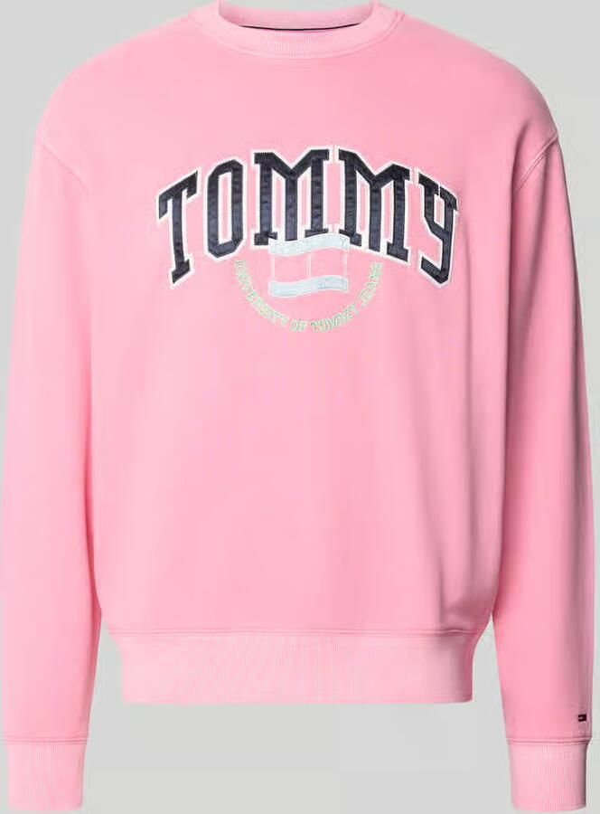 Tommy Jeans relaxed fit sweatshirt van puur katoen