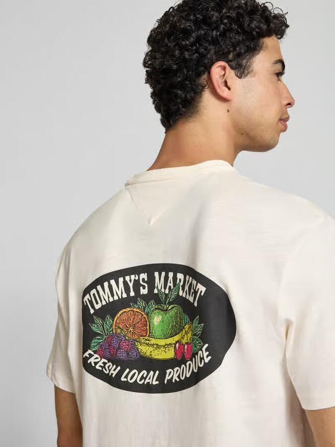 Tommy Jeans relaxed fit T-shirt van puur katoen