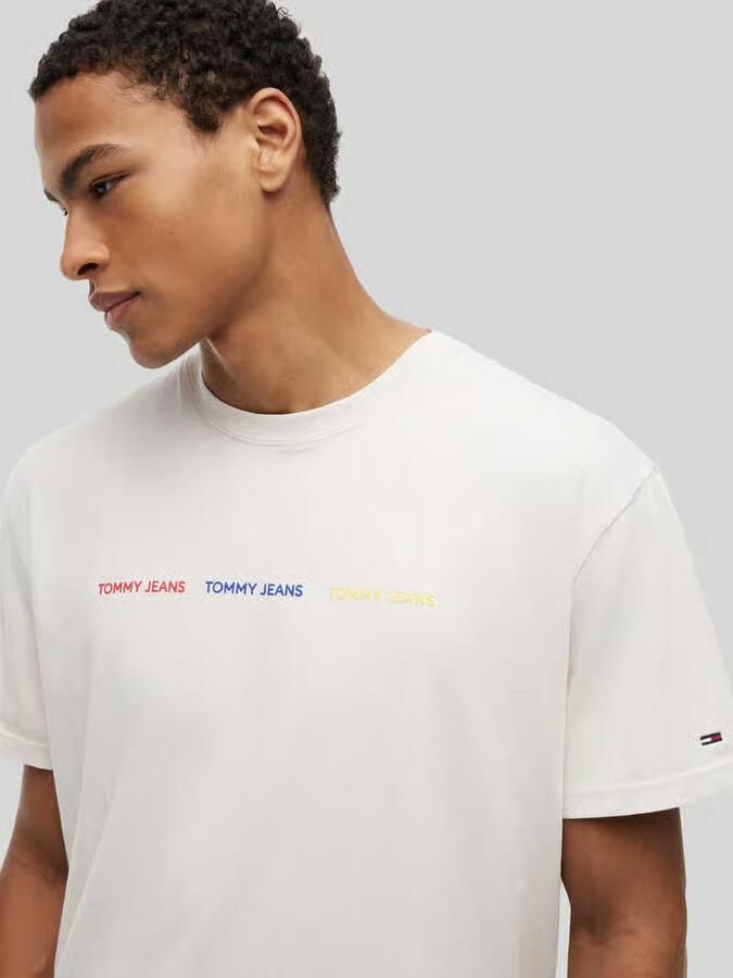 Tommy Jeans relaxed fit T-shirt van puur katoen