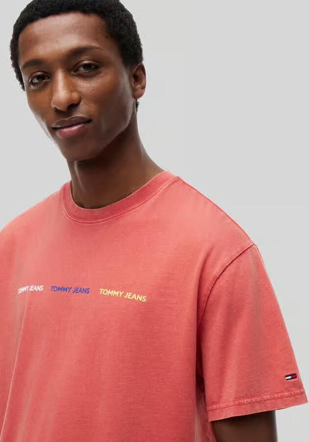Tommy Jeans relaxed fit T-shirt van puur katoen