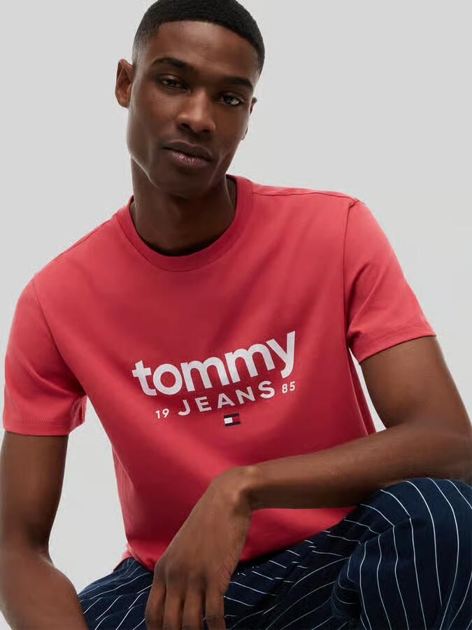 Tommy Jeans relaxed fit T-shirt van puur katoen met labelopschrift