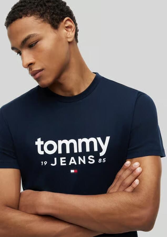 Tommy Jeans relaxed fit T-shirt van puur katoen met labelopschrift