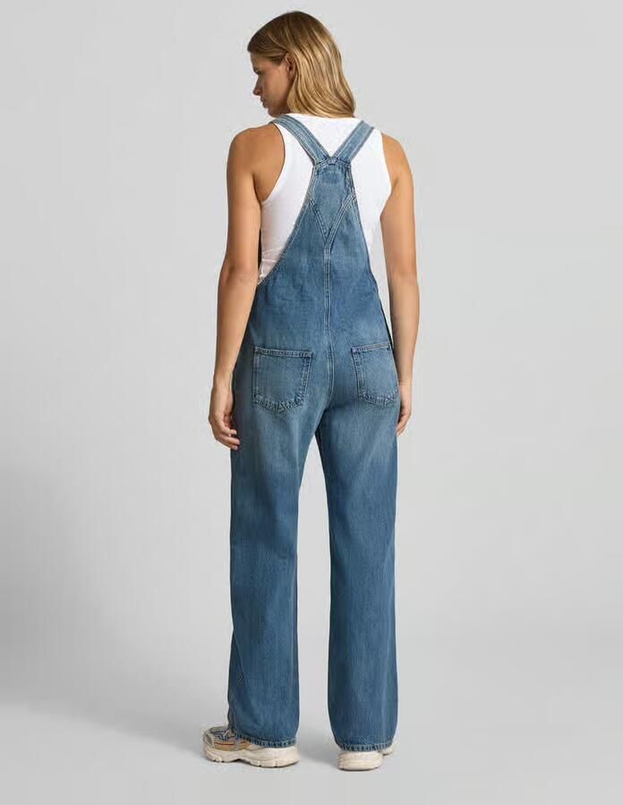 Tommy Jeans relaxed fit tuinbroek van puur katoen - Foto 3