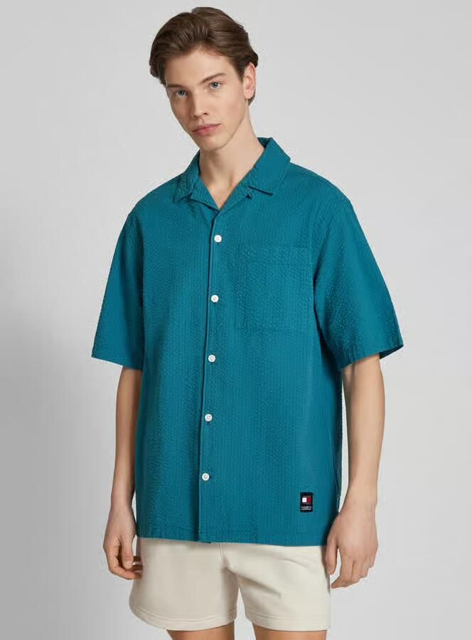 TOMMY JEANS Overhemd met korte mouwen TJM RLX SEERSUCKER CAMP SHIRT - Foto 12
