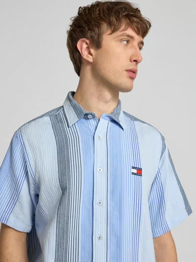TOMMY JEANS Heren Overhemden Tjm Rlx Stripe Ss Shirt Ext Multi - Foto 5