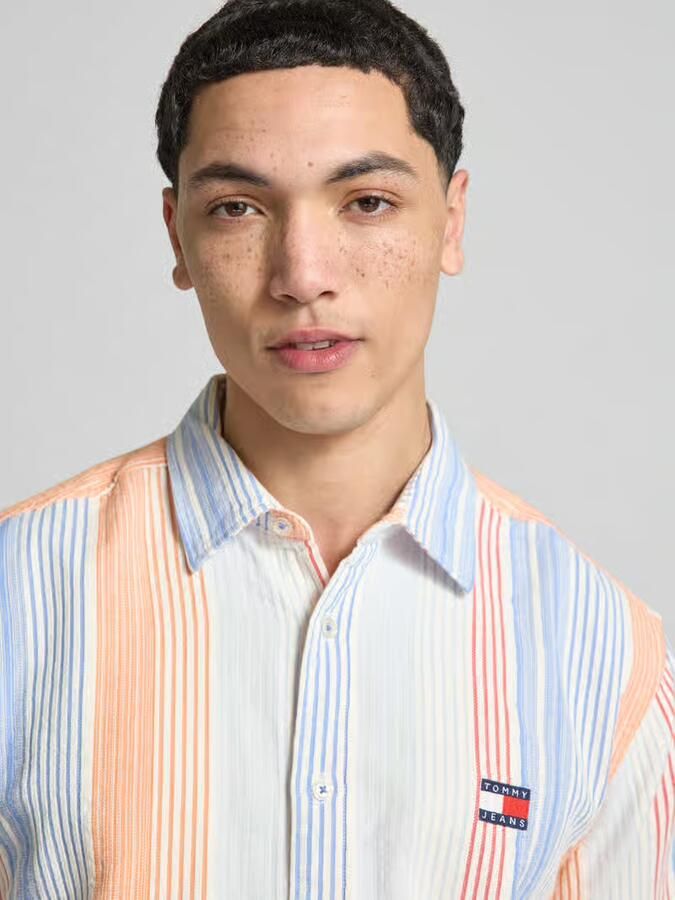 Tommy Jeans relaxed fit vrijetijdsoverhemd van puur katoen