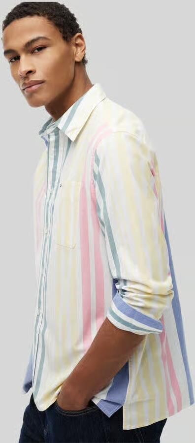 Tommy Jeans relaxed fit vrijetijdsoverhemd van puur katoen