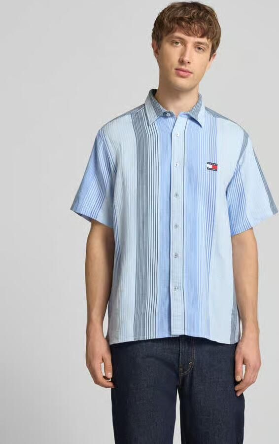 TOMMY JEANS Heren Overhemden Tjm Rlx Stripe Ss Shirt Ext Multi - Foto 8