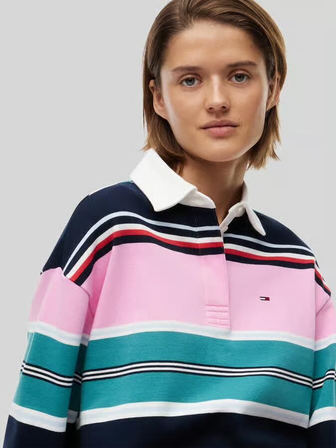 Tommy Jeans Rugbyshirt in relaxed fit van puur katoen - Foto 3