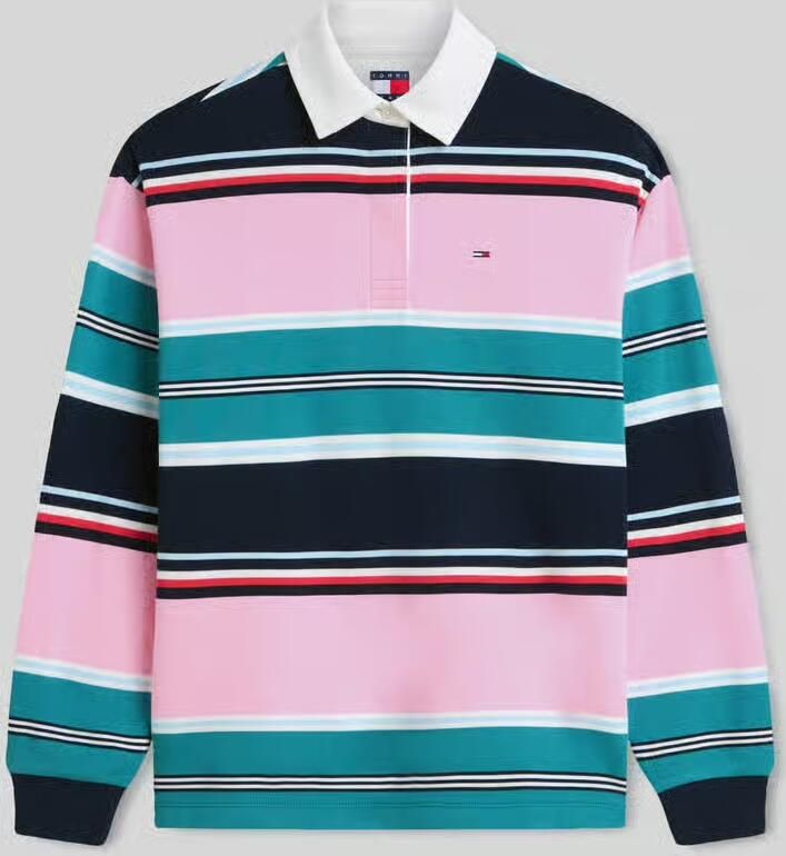Tommy Jeans Rugbyshirt in relaxed fit van puur katoen - Foto 4