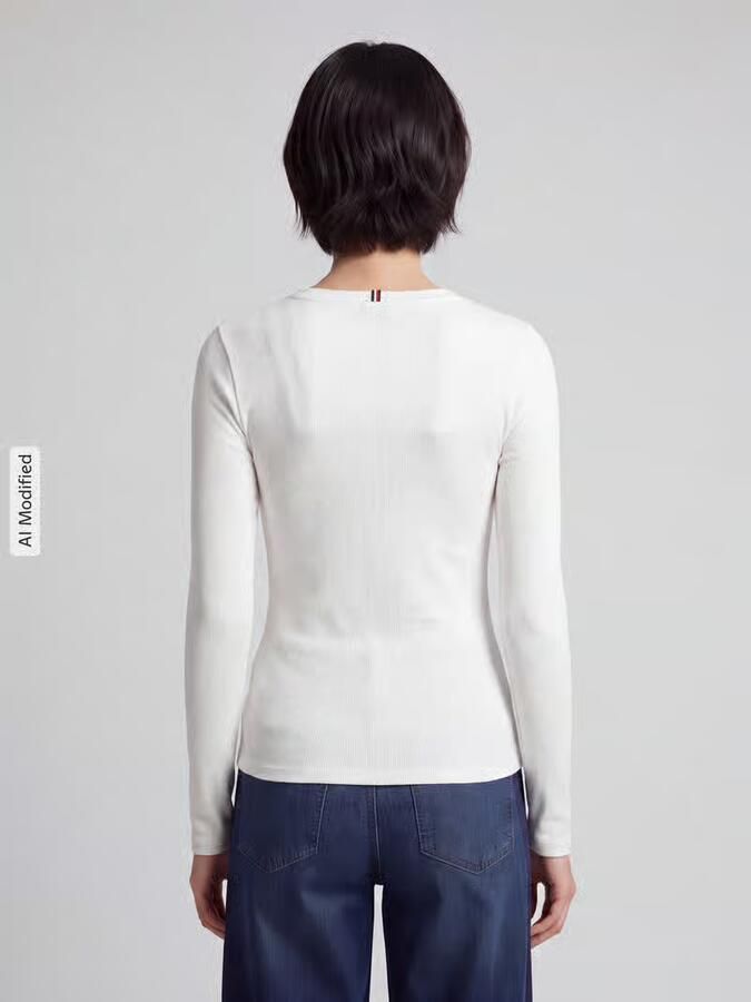 Tommy Jeans Shirt met lange mouwen met henley-hals - Foto 2