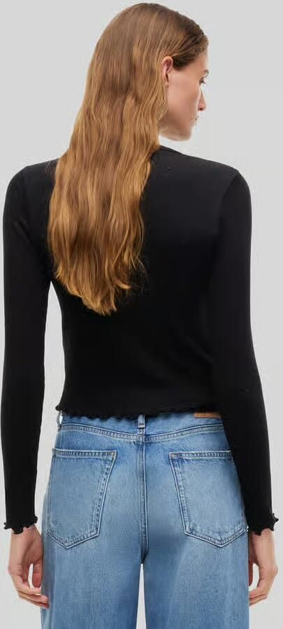Tommy Jeans Shirt met lange mouwen met rolzoom-details - Foto 2