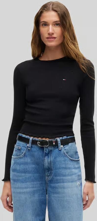 Tommy Jeans Shirt met lange mouwen met rolzoom-details - Foto 3