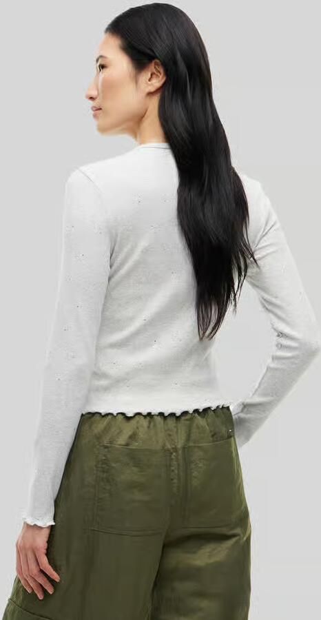 Tommy Jeans Shirt met lange mouwen met rolzoom-details - Foto 3