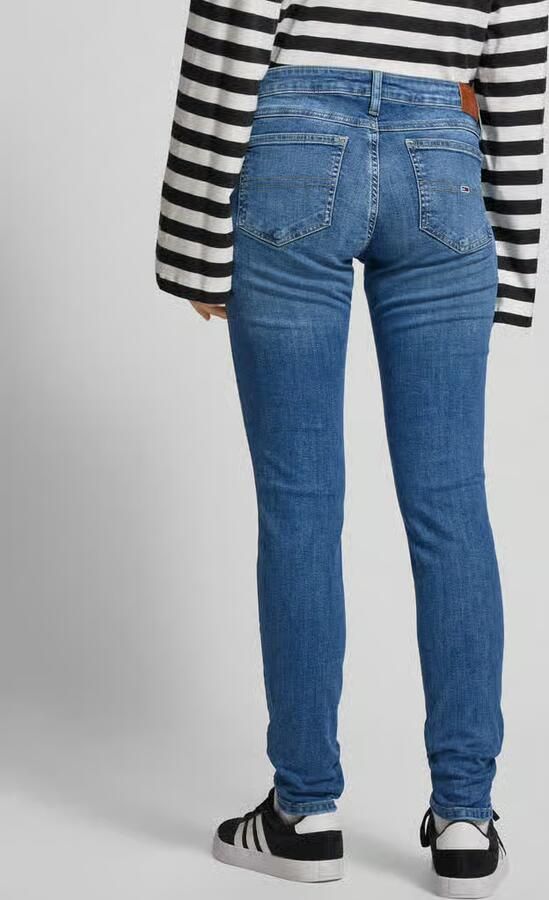 TOMMY JEANS Skinny fit jeans Sophie Low Waist Skinny met logo-badge in enkel-lengte