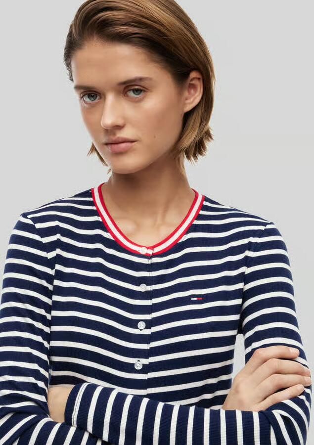 Tommy Jeans slim fit cardigan van viscosemix
