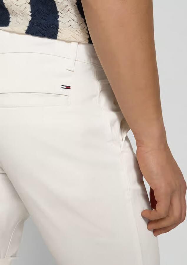 Tommy Jeans slim fit chino-shorts van katoenmix