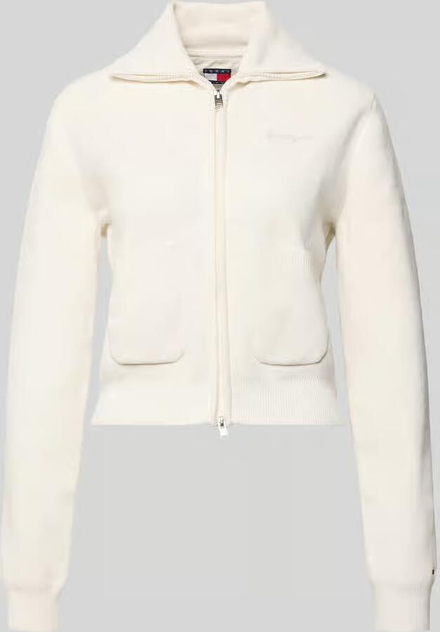 Tommy Jeans Slim fit gebreid jack met opgestikte zakken