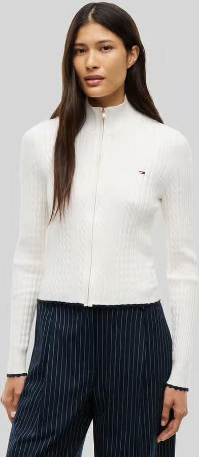 Tommy Jeans Slim fit gebreid jack van viscosemix - Foto 2