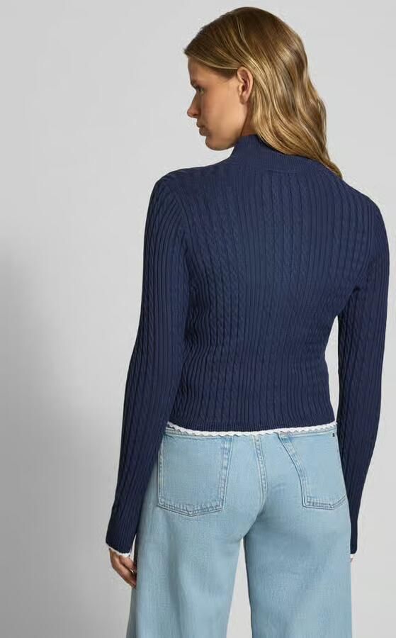 Tommy Jeans Slim fit gebreid jack van viscosemix - Foto 3