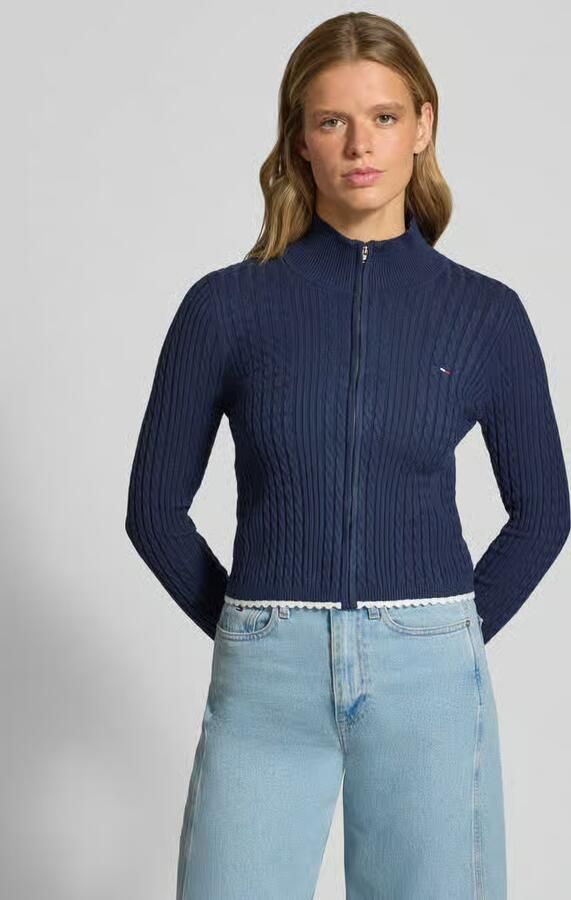 Tommy Jeans Slim fit gebreid jack van viscosemix - Foto 2