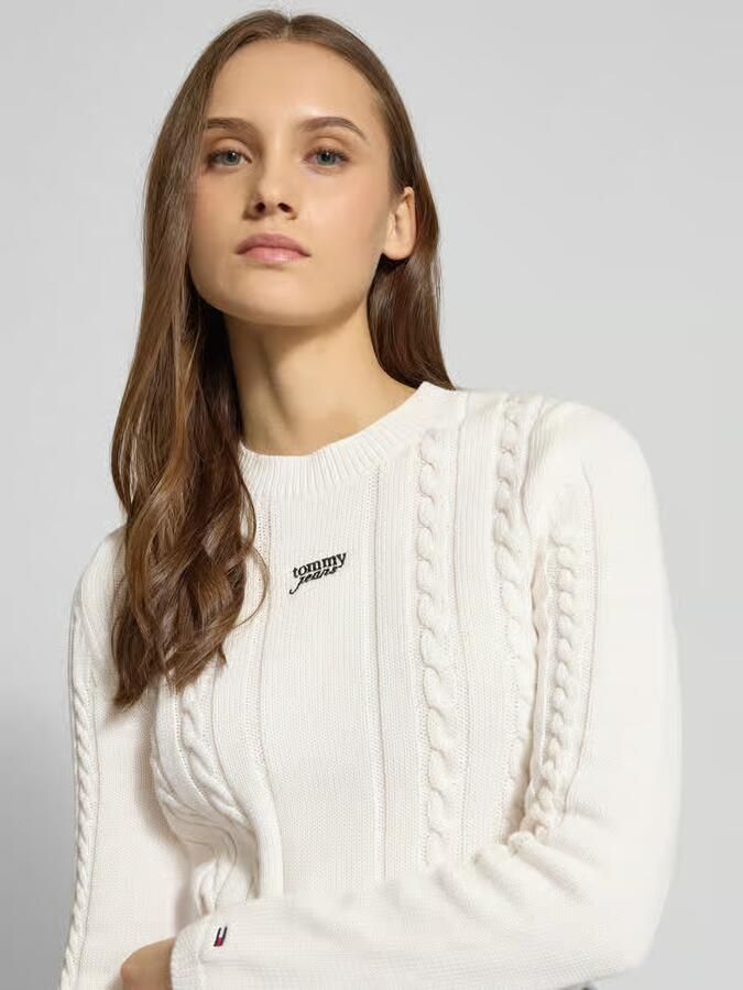 Tommy Jeans Slim fit gebreide pullover van puur katoen - Foto 2